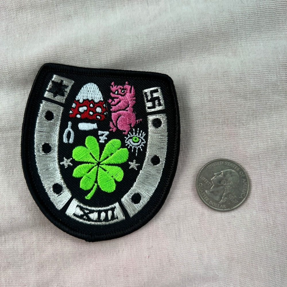 Goblinko LOTSA LUCK CLOVER Patch CLOVER Game Fantasy  Vest Jacket‎ Sean Aaberg